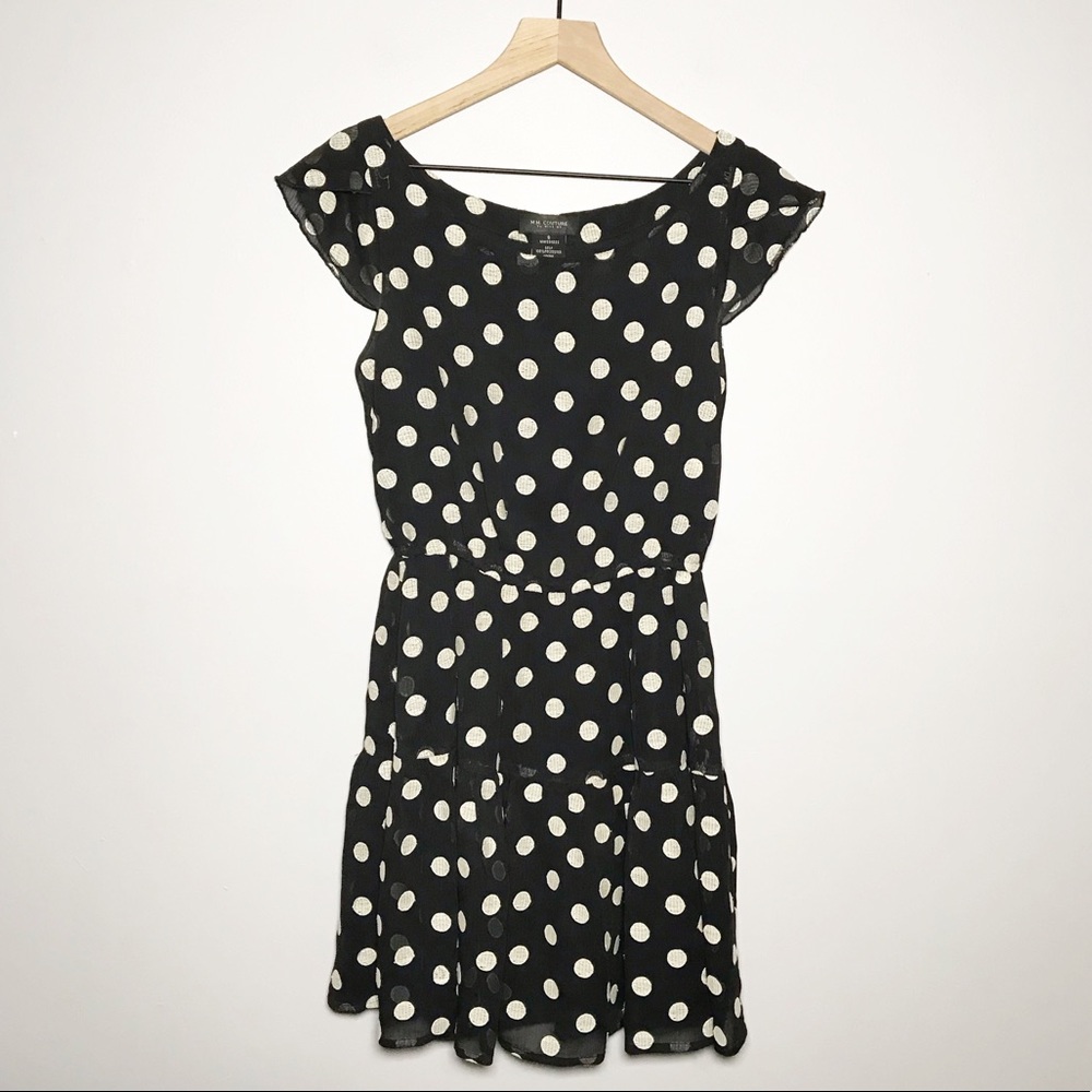 MM Couture by Miss Me Embroidered Polka Dot Dress